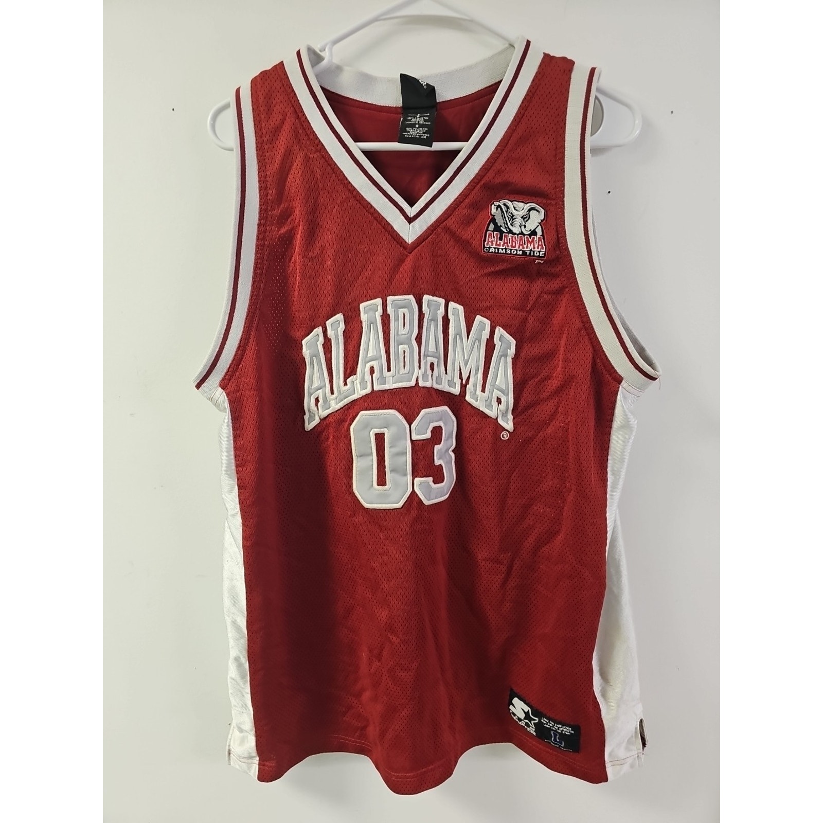 Alabama Crimson Tide Basketball Ncaa Team Starter Authentic Jersey Size L